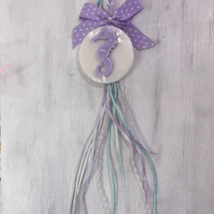 Κρεμαστή Μπομπονιέρα Σαπούνι Ιππόκαμπος μωβ