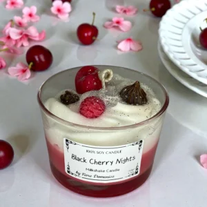 Black Cherry Milkshake Soy Candle