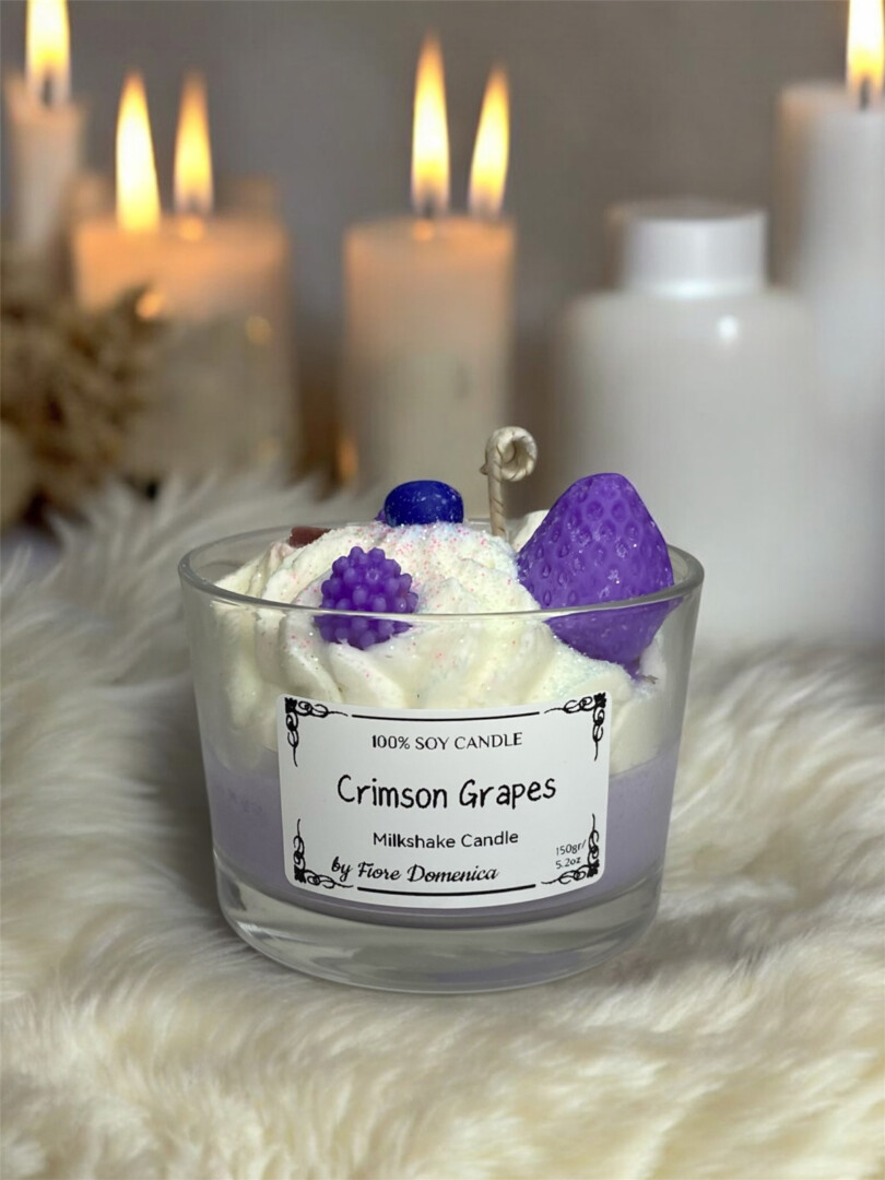 Crimson Grapes Milkshake Soy Candle