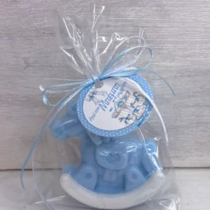 Καρουζέλ ευχαριστήριο κέρασμα μαιευτηρίου γαλάζιο