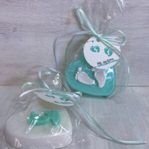 Καρδιά με πατούσες ευχαριστήριο δώρο κέρασμα μαιευτηρίου