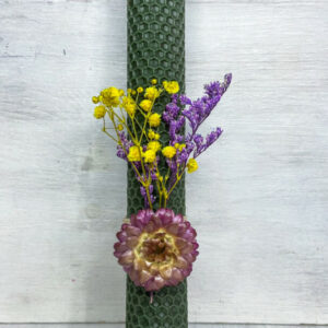 Πράσινη Πασχαλινή Λαμπάδα από Φύλλα Κηρήθρας