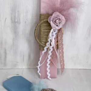 Πασχαλινή λαμπάδα boho