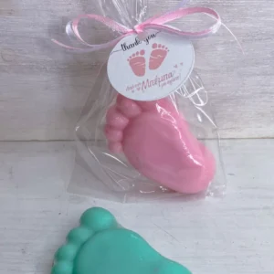 Αρωματικά σαπουνάκια κέρασμα μαιευτηρίου Πατουσάκι ευχαριστήριο
