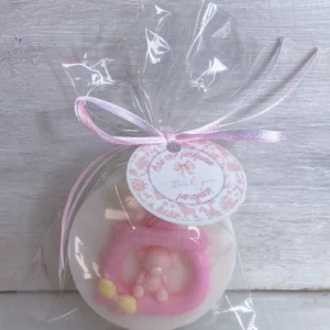 Αρωματικά σαπουνάκια κέρασμα μαιευτηρίου ευχαριστήριο Πιπίλα με αρκουδάκι